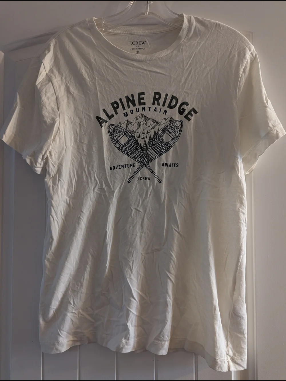 J. Crew White 'Alpine Ridge' Mountain Graphic Tee